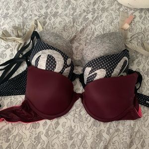Victoria Secret - PINK,  PACK OF 3, 32A Bras